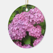 Ornement En Céramique Hydrangeas roses (Gauche)