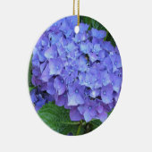 Ornement En Céramique Hydrangeas Violets Élégants (Droite)