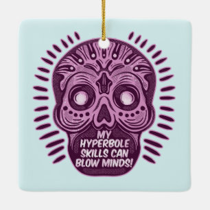 Ornement En Céramique Hyperbole Funny ANGLAIS LANGUE