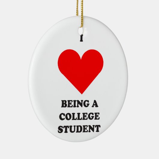 Ornement En Céramique I COEUR étant un étudiant universitaire ! (Droite)