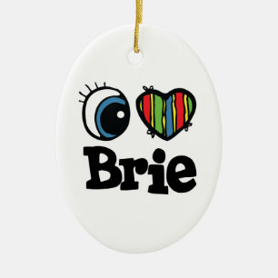 Ornement En Céramique I Heart (Amour) Brie