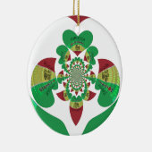 Ornement En Céramique I Love Ethiopia Kaleidoscope - Heartfeel Rasta Art (Droite)