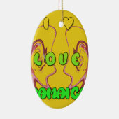 Ornement En Céramique I love Jamaica (Droite)