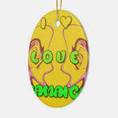 Ornement En Céramique I love Jamaica (Gauche)