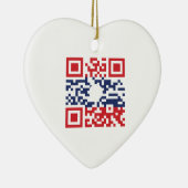 Ornement En Céramique I Love Laos (Khoy Huk Lao) Drapeau QR Code | Geek  (Droite)