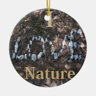 Ornement En Céramique I Love Nature Ornament