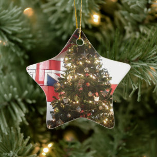 Ornement En Céramique I Love The United Kingdom Holiday Special Event
