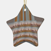 Ornement En Céramique I Love Tour Eiffel Paris Avec amour bleu ciel colo (Gauche)