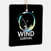 Ornement En Céramique I Love Windsurf (Droite)