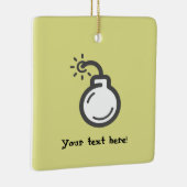 Ornement En Céramique Icône de la bombe (Droite)