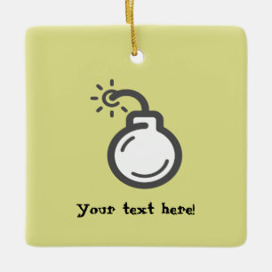 Ornement En Céramique Icône de la bombe