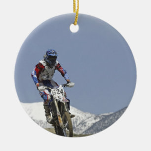 Ornement En Céramique Idaho, Motocross Racing, Motorcycle Racing