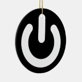 Ornement En Céramique Idéologie de puissance de geek (Droite)