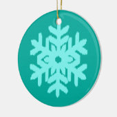 Ornement En Céramique Ikat Snowflake (Gauche)