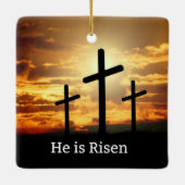 Ornement En Céramique Il est ressuscité (Dos)