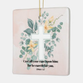 Ornement En Céramique Il s'occupe de vous (Gauche)