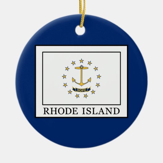 Ornement En Céramique Île de Rhode (Devant)