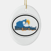 Ornement En Céramique Île principale OVALE d'AHilton de RIVAGE (Droite)