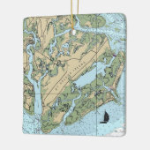 Ornement En Céramique Île Sainte-Hélène Caroline du Sud (Gauche)