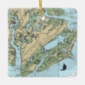 Ornement En Céramique Île Sainte-Hélène Caroline du Sud (Devant)