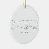 Ornement En Céramique Illustration de cachalot (schéma) (Droite)