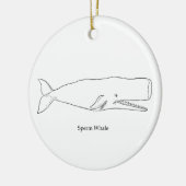 Ornement En Céramique Illustration de cachalot (schéma) (Gauche)