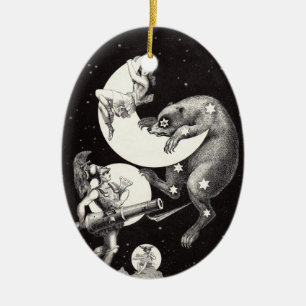 Ornement En Céramique Illustration de la nuit du dieu de l'univers du ci