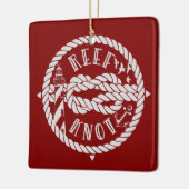 Ornement En Céramique Illustration de navigation de noeud de récif (Gauche)