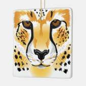 Ornement En Céramique illustration en gros plan principale de guépard (Gauche)