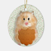 Ornement En Céramique Illustration Funny Hamster Character (Gauche)