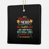 Ornement En Céramique Im A Atre Nerd Sur scène Acteur Amateurs Acteur Ac (Gauche)