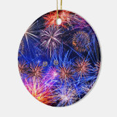 Ornement En Céramique Image Fireworks pour Circle Orament (Gauche)