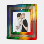Ornement En Céramique Image modèle avec Rainbow Frames LGBTQ (Gauche)