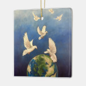 Ornement En Céramique Imaginez la paix (Gauche)