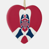 Ornement En Céramique Impression Abstraite E.T. (Droite)