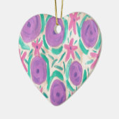 Ornement En Céramique Impression Beachy Boho (Gauche)