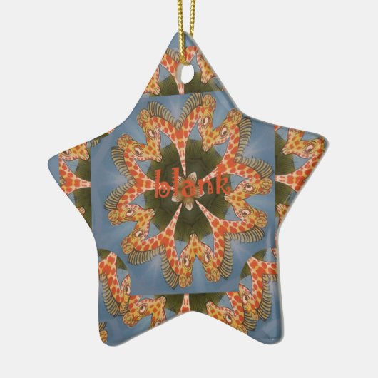 Ornement En Céramique Impression d'art Abstrait Giraffe (Gauche)