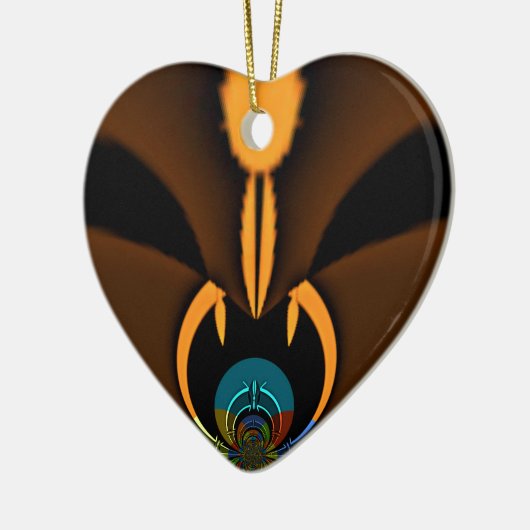 Ornement En Céramique Impression de contraste de couleur Abstraite (Gauche)