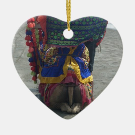 Ornement En Céramique Imprimé/graphique en forme de chameau (Devant)