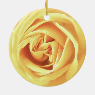 Ornement En Céramique imprimé rose jaune