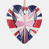 Ornement En Céramique Imprimer "I Love UK" (Droite)