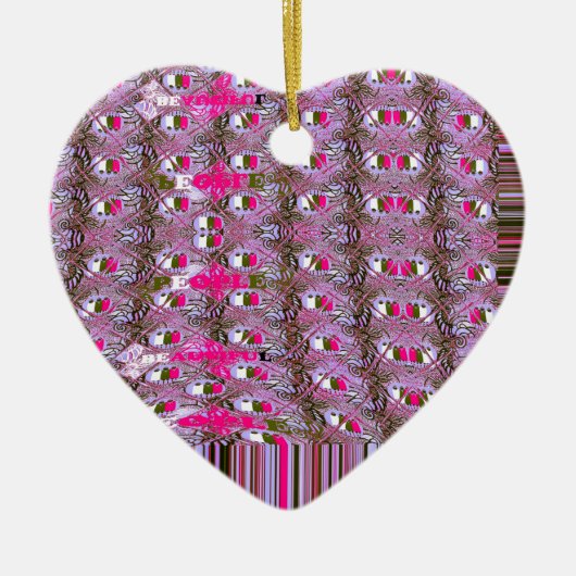 Ornement En Céramique Imprimer l'art Motif Abstrait dense et complexe (Devant)