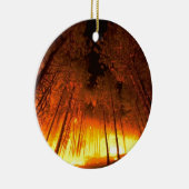Ornement En Céramique Incendie de forêt (Droite)
