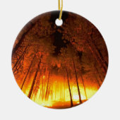 Ornement En Céramique Incendie de forêt (Devant)