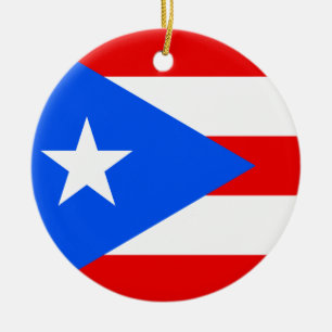 Ornement En Céramique Indicateur Porto Rico