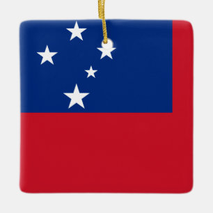 Ornement En Céramique Indicateur Samoa
