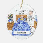 Ornement En Céramique Infirmière - Femme (Gauche)