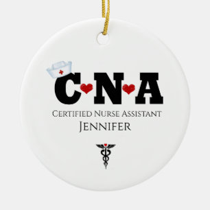 Ornement En Céramique Infirmière personnalisée CNA
