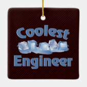 Ornement En Céramique Ingénieur le plus froid glace (Dos)