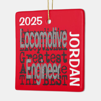 Ornement En Céramique Ingénieur Locomotive Extraordinaire CUSTOM